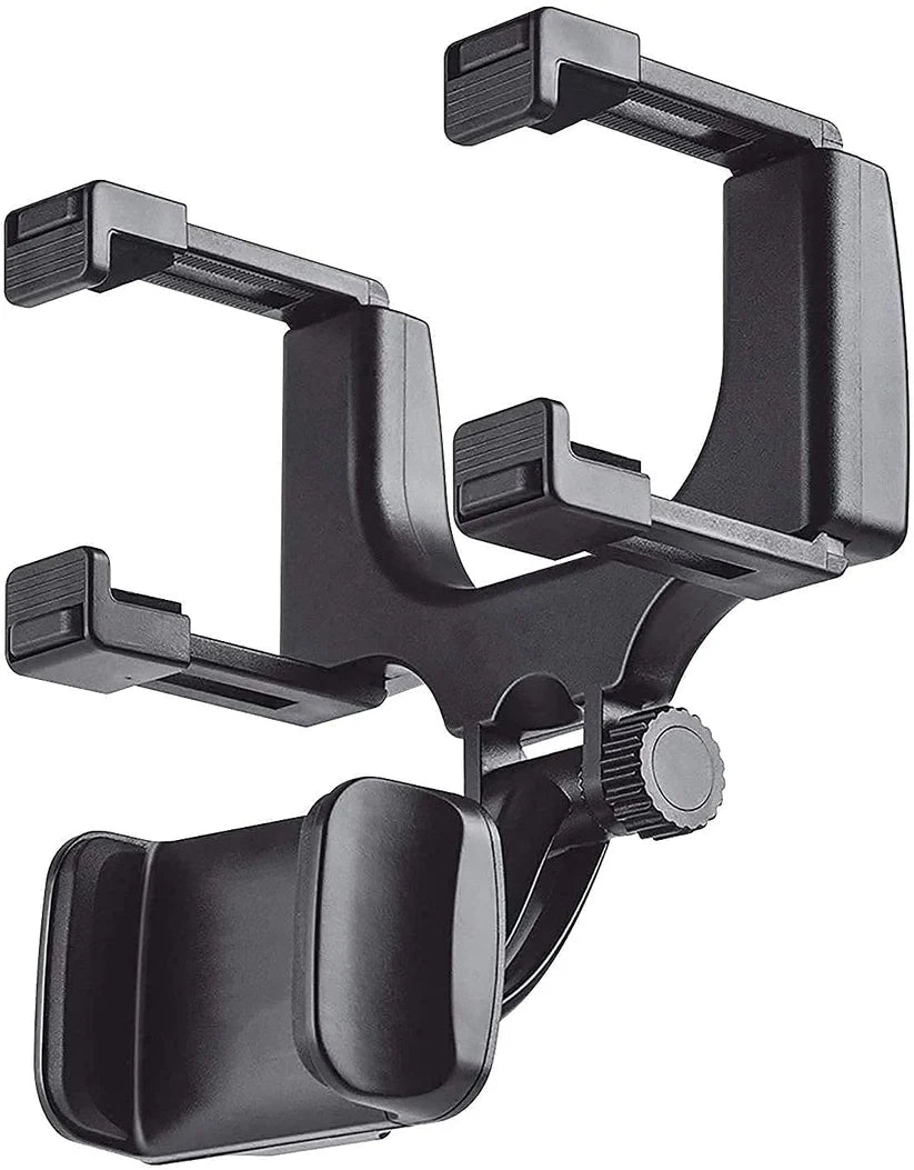 Enova Universal Rearview Mirror 360 Degrees Rotating Car Phone Holder