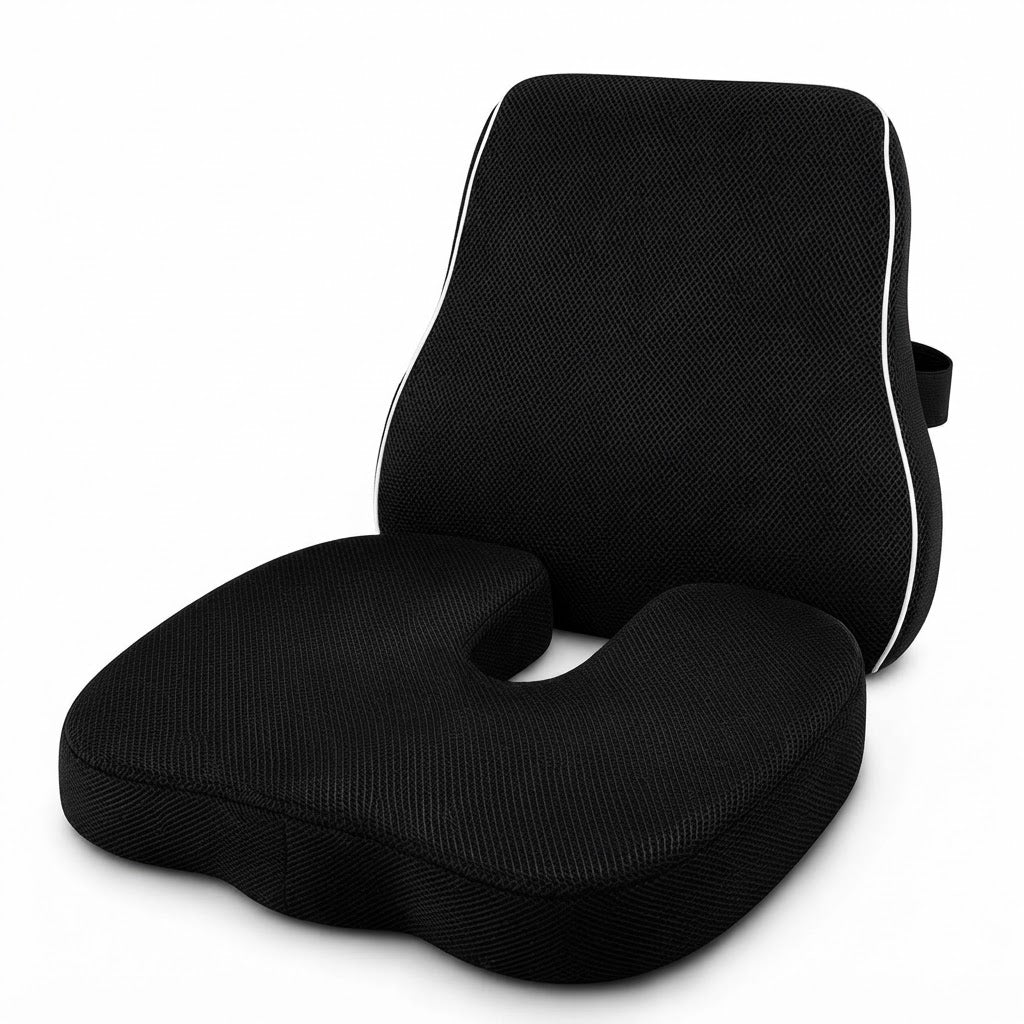 Ergonomic Car Seat & Back Support Cushion