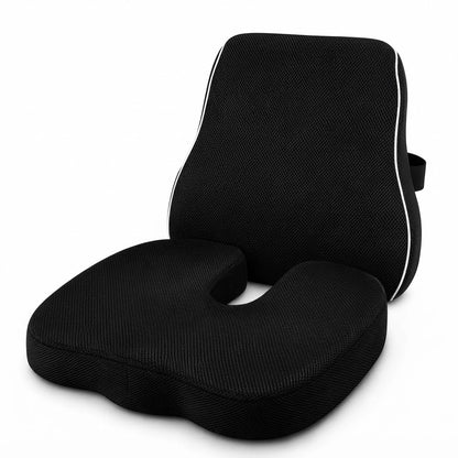 Ergonomic Car Seat & Back Support Cushion