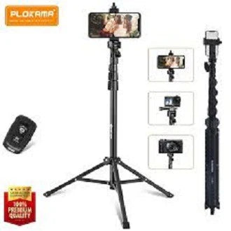 Plokama 3 in 1 Multifunctional Adjustable Tripod Stand for Mobile & Camera